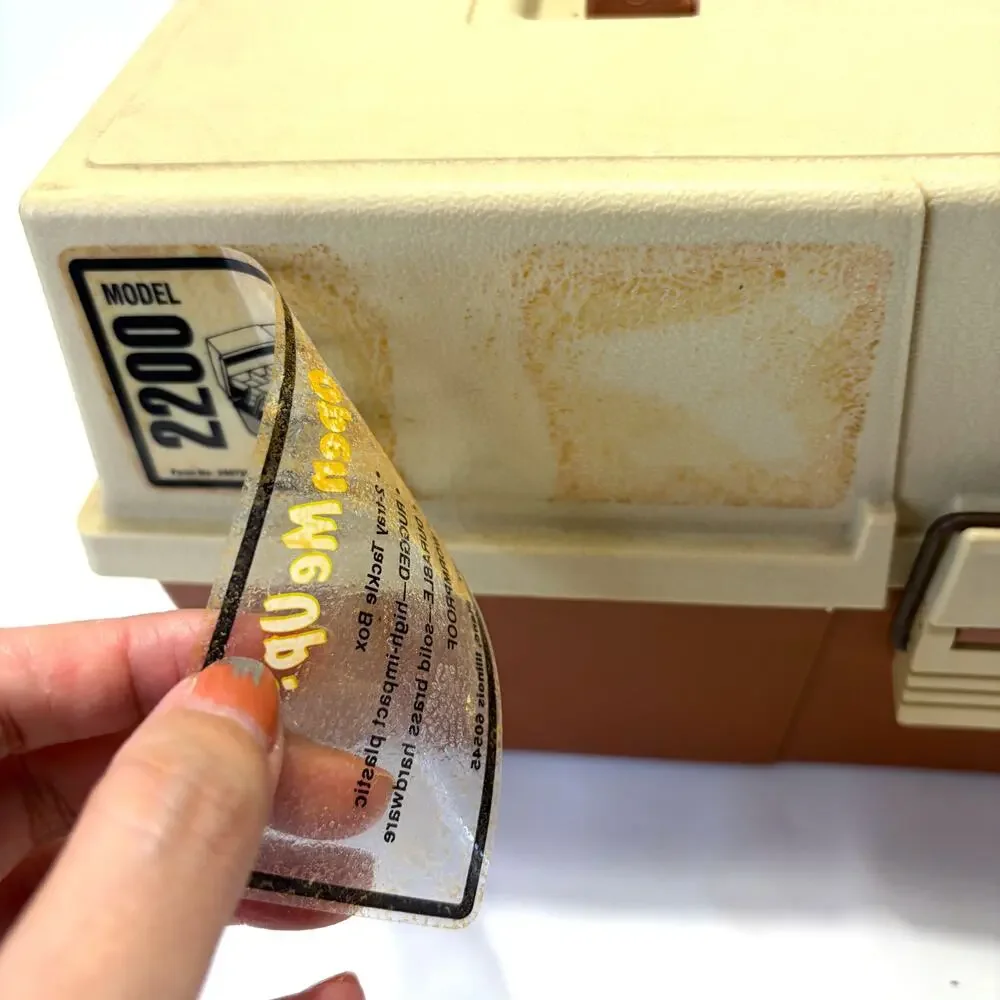 Vintage Plano 2200 2-Tray Tackle Box w/ Original 1992 Catalog & Papers